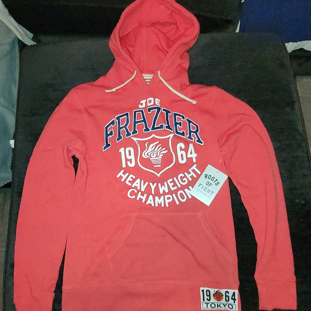 COPY - Roots Of Fight- Joe Frazier-Medium-Red - Hoodie